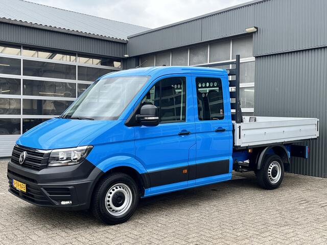Volkswagen CRAFTER 35 2.0 TDI L3 DC Airco Cruise controle Euro 6 Pick-up Telefoonverbinding Voorruit verwarming 6-persoons Open laadbak Pick-up p-up Bakwagen 1e eigenaar