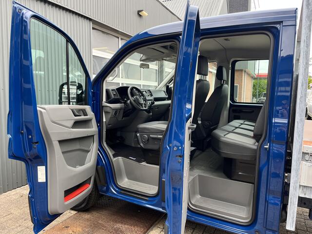 Volkswagen CRAFTER 35 2.0 TDI DC Laadklep 750kg Openlaadbak Pick-up Airco Cruise controle 6-Persoons Telefoonverbinding Euro 6 Lift Bpm vrij voor particulier gebruik!
