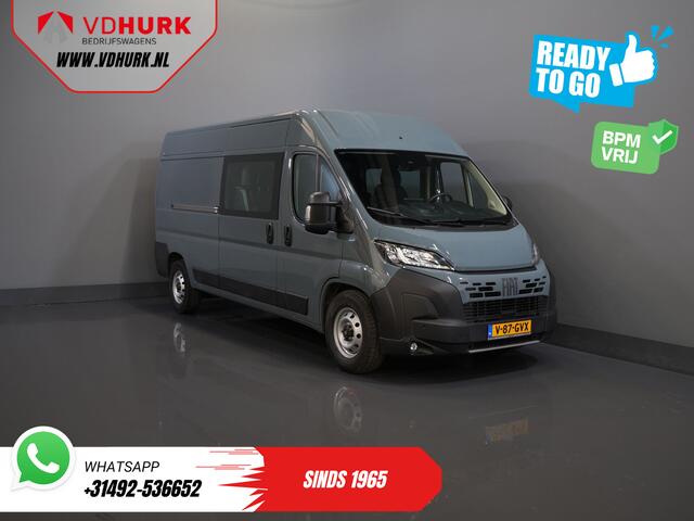 Volkswagen CRAFTER (Fiat Ducato) 2.2 MJ 180 pk Aut. L3H2 DC Dubbel Cabine BPM VRIJ! 6 Pers./ 2x Schuifdeur/ Climate/ 2.5t Trekverm./ Cruise/ Camera/ Trekhaak