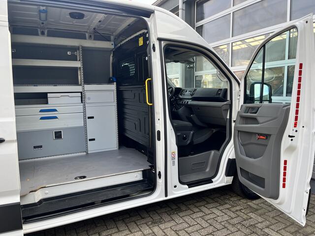Volkswagen CRAFTER 35 2.0 TDI L3H3 Werkplaats inrichting Kast Inrichting Servicewagen Omvormer Standkachel Airco Cruise controle Werkplaats Lang hoog Sortimo inrichting 1e eigenaar Dealer onderhouden Euro 6 Bpm vrij voor parti