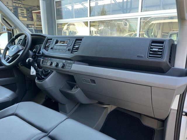 Volkswagen CRAFTER 35 2.0 TDI L4 Open laadbak Pick-up Airco Cruise controle 3-Persoons 1e eigenaar Dealer onderhouden p-up bakwagen Achterruitrijcamera Lederbekleding Werkverlichting