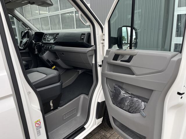 Volkswagen CRAFTER 35 2.0 TDI L4 DC 140pk Airco Cruise controle Trekhaak 3000kg trekgewicht Kipper 6-Persoons Euro 6 Dubbele cabine 1e eigenaar Open laadbak Pick-up Bakwagen Kieper