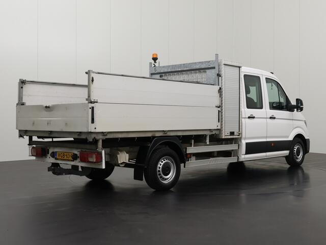 Volkswagen CRAFTER 2.0TDI 177PK Automaat Dubbele Cabine Kipper | 3-Zijdig | 3000Kg Trekhaak | Navigatie | 6-Persoons