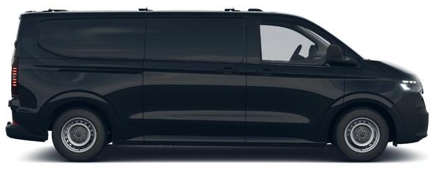 Volkswagen E-Transporter L2 Elektromotor 160 kW (218 pk) 3500 m Achterdeuren zonder ruit | 3 neerklapbare dakdragers | Assistentiepakket plus | Alarm af fabriek | All-season banden | Trekhaak vast | Bijrijdersbank