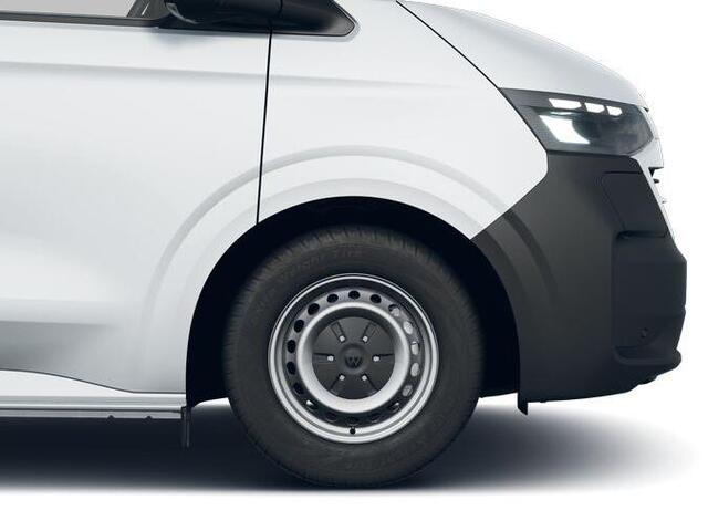 Volkswagen E-Transporter Bedrijfswagens Bestelwagen L2 elektromotor 100 kW (136 pk) 3500 m | Trekhaak | Parkeersensoren achter | Houten laadvloer | Achterdeuren