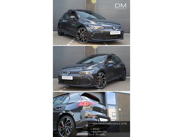 Volkswagen GOLF 1.4 eHybrid GTE 2022 | Elektrische trekhaak | Panorama dak | IQ Lights | 19' Adelaides | Achteruitrijcamera | Vol!