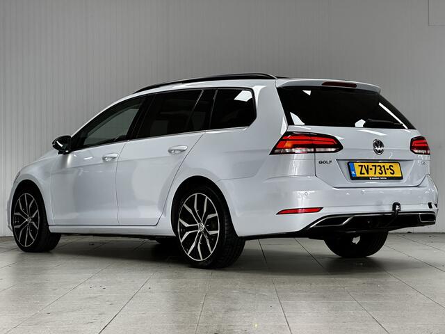 Volkswagen GOLF Variant 1.6 TDI Comfortline/ D-Riem verv: 95.000 KM!/ Facelift/ Trekhaak/ 18'' LMV/ LEDER/ Panorama-Dak/ Apple + Android/ LED Koplampen/ DAB+/ Stoelverw./ PDC V+A/ Parelmoer wit/ Adaptive Cruise/ Led Achterlichten.