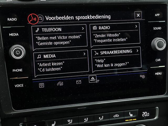 Volkswagen GOLF Variant 1.5 TSI 150pk DSG Highline · Apple/Android Car Play · P-Sensoren · Trekhaak · Stoelverwarming · Getint Glas · 15'' Inch ·