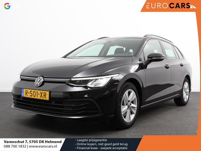 Volkswagen GOLF Variant 1.0 TSI 110pk Life Digitale Cockpit Lichtmetalen Velgen Sfeerverlichting Cruise Control Climate Control Adaptive Parkeer sensoren Navigatie Apple Carplay/Android Auto Bluetooth Keyless start