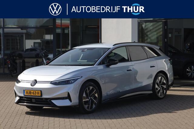 Volkswagen ID ID.7 Tourer Pro S Business 86 kWh 286PK / 210kW, Warmtepomp, LED Matrix (IQ.Lights), dodehoeksensor (side assist), voorstoelen verwarmbaar, stuurwiel verwarmbaar, travel assist (rij-assistent), adaptieve cruise control (acc), elektrisch verstelbare ErgoAc