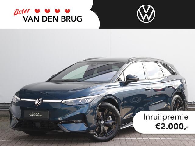 Volkswagen ID ID.7 Tourer Pro Business 77 kWh 286 pk | Trekhaak | Black Edition | Head-up | Stoel en Stuurverwarming |