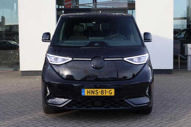 Volkswagen ID. Buzz GTX 86 kWh LWB 7p. 340PK / 250kW 4-motion, LED Matrix (IQ.Lights), warmtepomp, design pakket plus (panoramadak), assistance pakket plus (alarm, keyless start & entry, dodehoekdetectie (side assist), cruise control adaptief (acc) met Stop&Go en stuurhulp, 