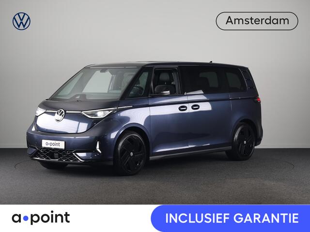 Volkswagen ID. Buzz GTX 4MOTION 86 kWh LWB 7p. 340 pk | SoH 100% | Verlengde garantie | Navigatie | Trekhaak (wegklapbaar) | Parkeersensoren (Park assist) | Achteruitrijcamera | Stoelverwarming v/a |