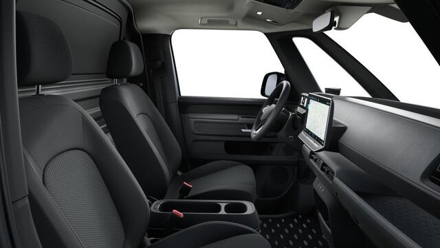 Volkswagen ID. Buzz Cargo Bedrijfswagens Bulli edition Elektromotor 250 kW (340 pk) 250 kW | Achterlichten led, luxe uitgevoerd incl. dynamische knipperlichten | Open & close pakket plus | Schuifdeuren links en rechts elektrisch | Verwarmbaar multifunctioneel stuurwiel met leder b