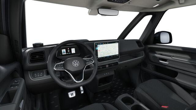 Volkswagen ID. Buzz Cargo Bedrijfswagens Bulli edition Elektromotor 250 kW (340 pk) 250 kW | Achterlichten led, luxe uitgevoerd incl. dynamische knipperlichten | Open & close pakket plus | Schuifdeuren links en rechts elektrisch | Verwarmbaar multifunctioneel stuurwiel met leder b