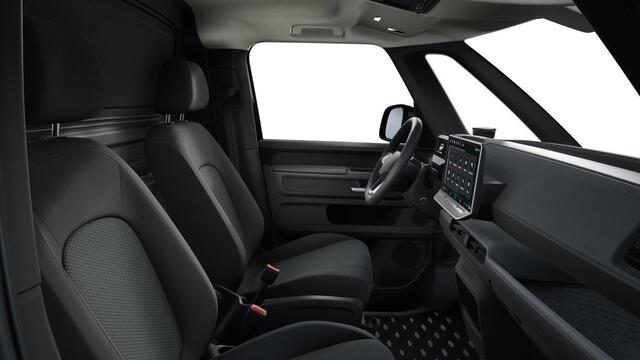 Volkswagen ID. Buzz Cargo Bedrijfswagens Bulli Edition 210 kW 286pk Elektrische aandrijving | Achterdeuren | Bijrijdersstoel in plaats van bijrijdersbank inclusief isofix | Open & close pakket | Verwarmbaar multifunctioneel stuurwiel met leder bekleed |