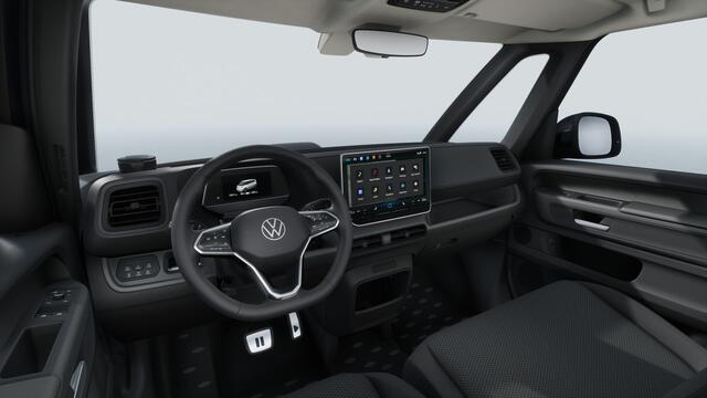Volkswagen ID. Buzz Cargo Bedrijfswagens Bulli edition Elektromotor 210 kW (286 pk) 79 kWh | Open & Close Pakket | Hoge scheidingswand met vaste ruit en dimbare binnenspiegel | Trekhaak, elektrisch uitklapbaar, mechanisch inklapbaar | Verlichte strip tussen koplampen inclusief ver
