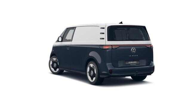 Volkswagen ID. Buzz Cargo Bedrijfswagens Anniversary Edition 4M 340 pk 250 kW elektromotor | Achteruitrijcamera (Rear View) inclusief 360 graden camera (Area View) | Assistance Pakket Plus | Digitale radio-ontvangst (DAB+) | Navigatie 'Discover Pro' | Anniversary Edition |