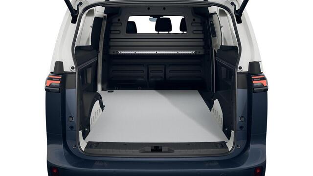 Volkswagen ID. Buzz Cargo Bedrijfswagens Anniversary Edition 4M 340 pk 250 kW elektromotor | Achteruitrijcamera (Rear View) inclusief 360 graden camera (Area View) | Assistance Pakket Plus | Digitale radio-ontvangst (DAB+) | Navigatie 'Discover Pro' | Anniversary Edition |