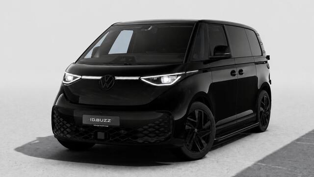 Volkswagen ID. Buzz Cargo 4MOTION Limited Edition 79 kWh "Black Edition" | Trekhaak | 2x Schuifdeur incl. sluithulp | Sidebars | Leder interieur | 20" inch "Solna" | Achterdeuren |