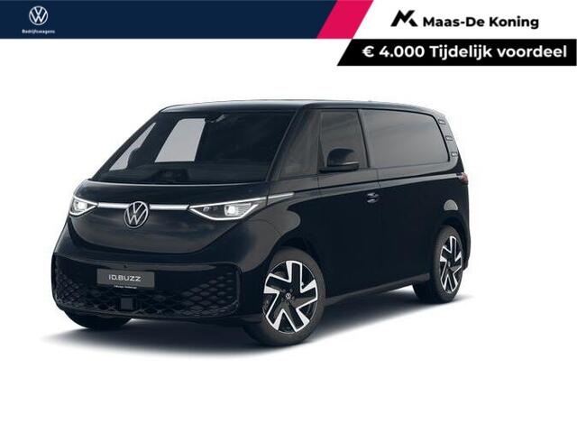 Volkswagen ID. Buzz Cargo Bedrijfswagens Bulli Limited Signature Edition 79kWh 340pk 4M 737746 · ECO-lederen bekleding · 20" LM velgen · Voor en achter spoiler · Zwarte grill ·