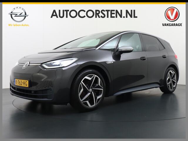 Volkswagen ID.3 58kWh 204PK First Navi Adapt.Cruise Control Pdc Apple Carplay Android Navi Ecc Led Stoel-Stuurverwarming DAB Keyless Advanced Lmv Bluetooth Regensensor Rijstrooksensor Verkeersbord detectie Mirrorlink Grootste accu Garantie t/m 22-12-2028