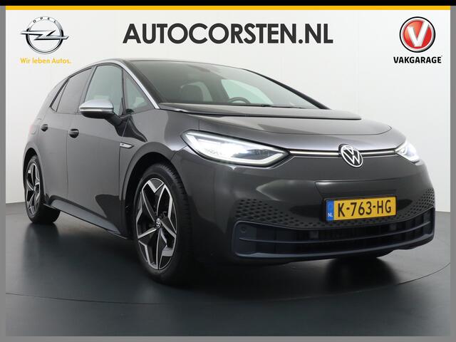 Volkswagen ID.3 58kWh 204PK First Navi Adapt.Cruise Control Pdc Apple Carplay Android Navi Ecc Led Stoel-Stuurverwarming DAB Keyless Advanced Lmv Bluetooth Regensensor Rijstrooksensor Verkeersbord detectie Mirrorlink Grootste accu Garantie t/m 22-12-2028