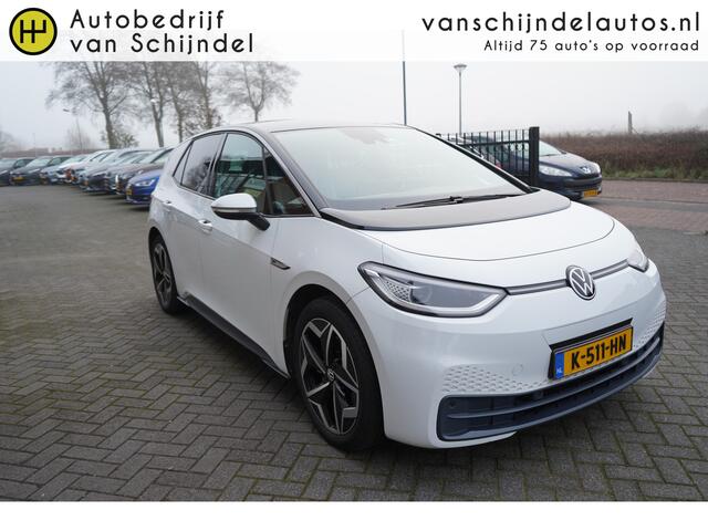 Volkswagen ID.3 FIRST PLUS 58KWH ORIGINEEL NEDERLANDS DEC 2020 MATRIXX LED AFN.TREKHAAK CAMERA STOELVERWARMING ANDROID-APPLECARPLAY NAVI ADAPTIEVE CRUISE CLIMA PDC V+A BLUETOOTH LMV ENZ...