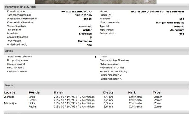 Volkswagen ID.3 First Plus 150KW / 58 kWh / Pdc+Camera / Navigatie / Xenon / Aico-ecc./ Radio multimedia /