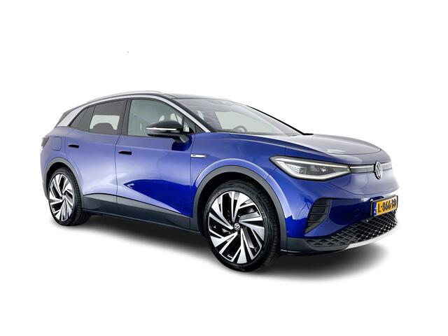 Volkswagen ID.4 First Max 77 kWh [ 3-Fase ] (INCL.BTW) Aut. *PANO | HEAD-UP | 1/2LEATHER | FULL-LED | MEMORY-PACK | TOP-VIEW | BLIND-SPOT | HEATED-SPORTSEATS | DIGI-COCKPIT | DAB+ | 21''ALU*