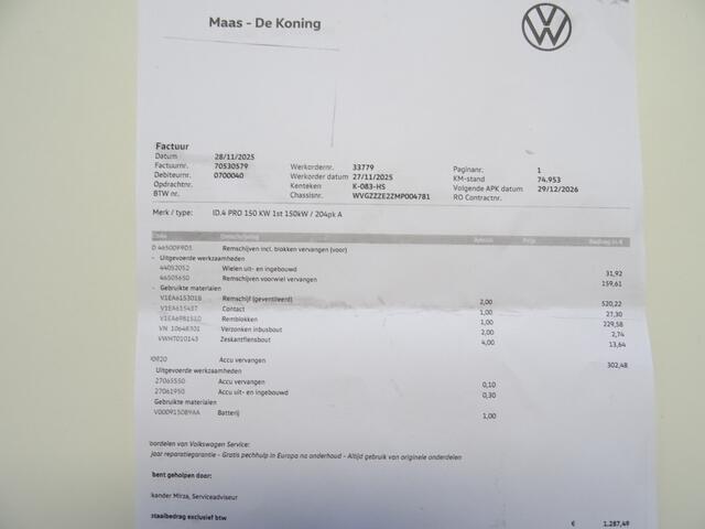 Volkswagen ID.4 First 77 kWh * DEALER ONDERH. * CARPLAY !!