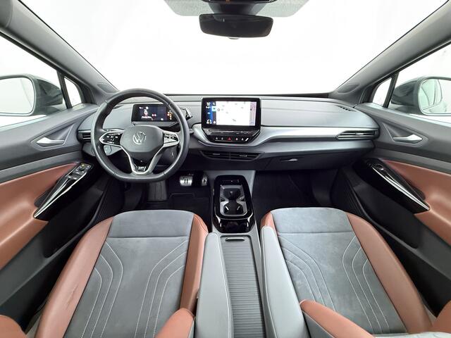 Volkswagen ID.4 204PK First 77kWh SOH 90% Leer/Alcantara Adap.Cruise Camera Apple Carplay Android Navi Ecc Pdc-a+v Lmv 20" Stoel+Stuurverwarming Led Bordherkenning Voor-Klimatisering Semi-Autopilot App-Connect E-sound Front-Assist Origineel Nederlandse Auto