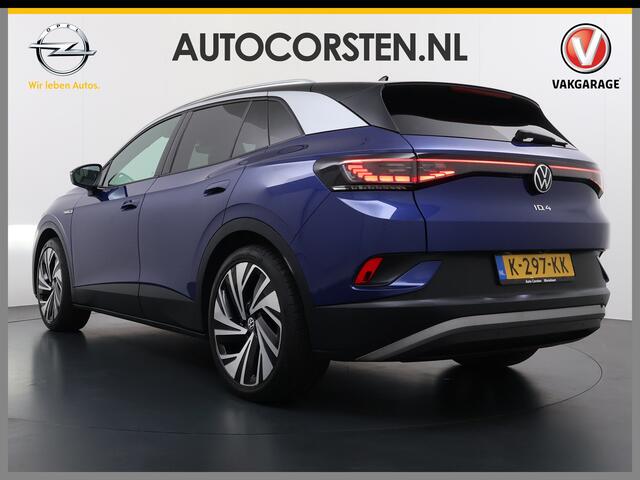 Volkswagen ID.4 Max Pro 1ST 77kWh W-pomp Trekhaak Panodak Camera 21" PDC-a+v Matrix-LED-a+v Adap.Cruise Navi Ergo-Active Stoelen Memory Dynamisch onderstel Stoelverwarming Lmv Elek.Achterklep Privacy Glas Voorruitverwarming Wifi SOH 87% 1e Eigenaar Origineel Nederlandse 