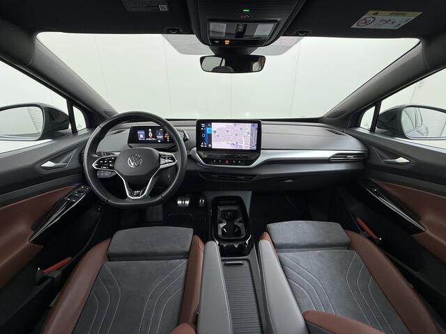 Volkswagen ID.4 Max Pro 1ST 77kWh W-pomp Trekhaak Panodak Camera 21" PDC-a+v Matrix-LED-a+v Adap.Cruise Navi Ergo-Active Stoelen Memory Dynamisch onderstel Stoelverwarming Lmv Elek.Achterklep Privacy Glas Voorruitverwarming Wifi SOH 87% 1e Eigenaar Origineel Nederlandse 