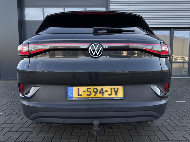 Volkswagen ID.4 Max 77 kWh ?SOH 90% Rijtest ?Panoramadak ?Warmtepomp ?Matrix LED ?Head-Up ?Half Leder Alcantara ?Sfeerverlichting ?Navigatie ?360º Camera ?Lichtmetaal 21" ?Parkeersensoren ?Trekhaak