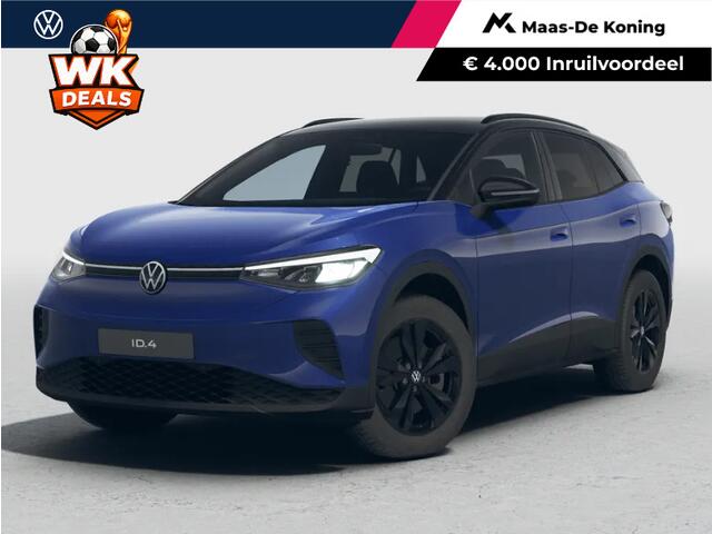 Volkswagen ID.4 Limited Edition 58 kWh accu 190 PK · Achteruitrijcamera · Draadloze telefoonlader · Trekhaak, elektrisch uitklapbaar · Voorraad OUTLET · Prijs is inclusief inruilpremie ·