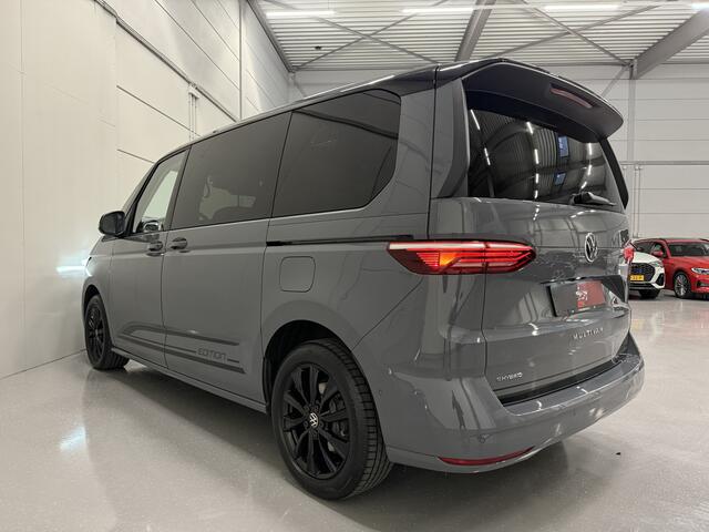 Volkswagen MULTIVAN 1.4 eHybrid EDITION 7p. PURE-GREY/PANO/EL.TREKHAAK/ACC/CAMERA/IQ-LIGHT/SFEER/CARPLAY/NAVI/EL.SCHUIFDEUREN/18"BLACK/PARK-ASSIST/UNIEKE AUTO, KLEUR PURE-GREY MET ZWART DAK/EDITION UITVOERING