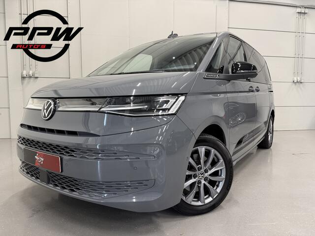 Volkswagen MULTIVAN 1.4 eHybrid EDITION 7p. PANO/HEAD-UP/LEER/360CAMERA/STANDKACHEL/ACC/IQ-LIGHT/ELECTR.SCHUIFDEUREN/SFEER/KEYLESS/CARPLAY/EL.A.KLEP/18"/PURE-GREY/NET OH BEURT GEHAD, VOLLEDIG VW DEALER HISTORIE