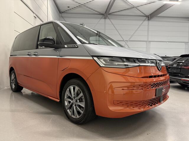 Volkswagen MULTIVAN 1.4 eHybrid Energetic PANO/TREKHAAK/MASSAGE/LEER/HEAD-UP/IQ-LIGHT/ELECTR.SCHUIFDEUREN/ACC/360CAMERA/SFEER/STANDKACHEL/TWO-TONE/UNIEK SLECHTS 37.000KM, NET OH BEURT GEHAD BIJ VW DEALER