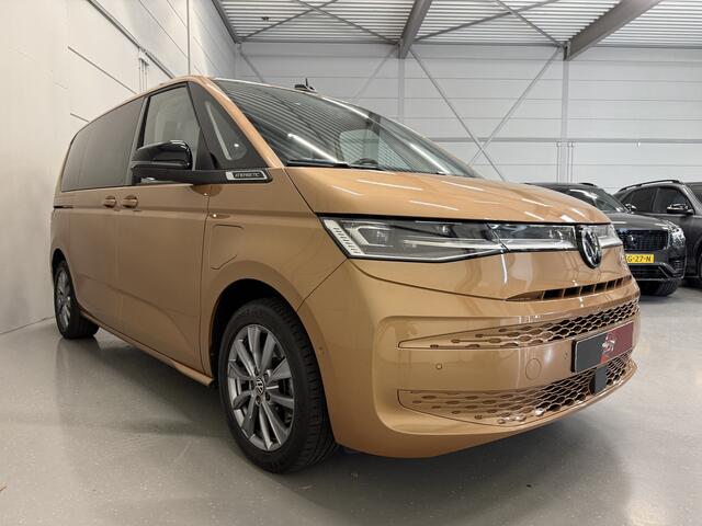 Volkswagen MULTIVAN 1.4 eHybrid Energetic 7p. PANO/LEER/MASSAGE+VENTILATIE/H&K/HEAD-UP/360CAMERA/ELECTR.SCHUIFDEUREN/ACC/SFEER/KEYLESS/IQ-LIGHT/18"/KLEUR COPPER-BRONZE/VW DEALER HISTORIE