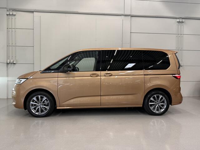 Volkswagen MULTIVAN 1.4 eHybrid Energetic 7p. PANO/LEER/MASSAGE+VENTILATIE/H&K/HEAD-UP/360CAMERA/ELECTR.SCHUIFDEUREN/ACC/SFEER/KEYLESS/IQ-LIGHT/18"/KLEUR COPPER-BRONZE/VW DEALER HISTORIE