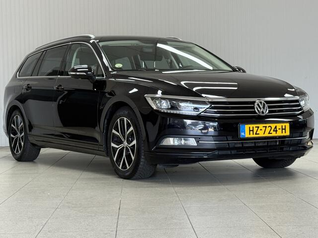 Volkswagen PASSAT Variant 1.6 TDI Business Edition/ D-Riem verv: 206.000 KM!/ Trekhaak/ Camera/ LED Koplampen/ Apple + Android/ Groot Navi/ 17'' LMV/ Navi/ Clima/ Cruise/ Bluetooth/ Multi. LEDER. Stuur/ Mistl./ PDC V+A/ Dakrails.