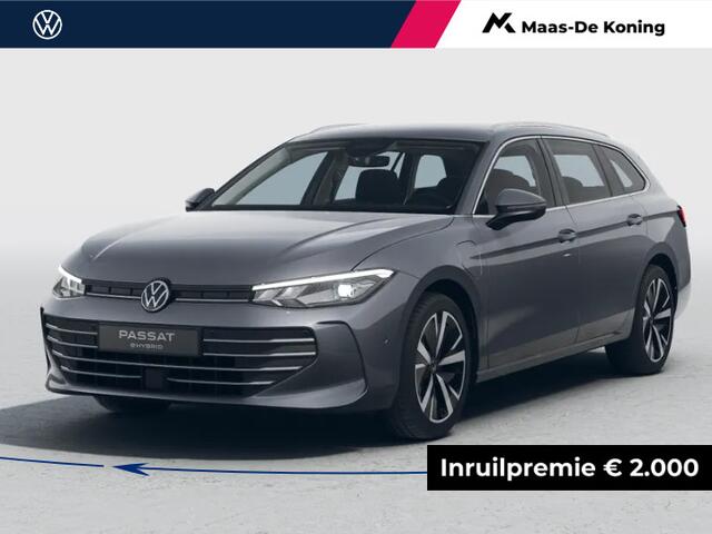 Volkswagen PASSAT Variant R-Line Edition 1.5 eHybrid 204 pk 6 versn. DSG · High-end geluidsysteem 'Harman Kardon' · Trekhaak inklapbaar, met elektrische ontgrendeling, incl. aanhangwagenmanoeuvreerhulp 'Trailer Assist' ·