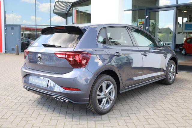 Volkswagen POLO 1.0 TSI R-Line 95PK / 70kW, Achteruitrijcamera, LED koplampen, extra getint glas, Digital Cockpit Pro, comfortstoelen, 16'' lmv, navigatie, draadloos telefoon laden, DAB+, verkeerstekenherkenning