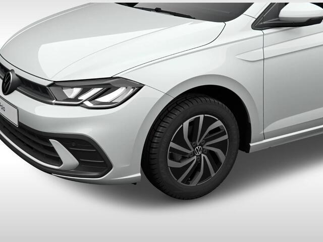 Volkswagen POLO 1.0 TSI Life Edition, 95 pk 5 versn. Hand · Airconditioning automatisch, 2-zone (climatronic) · Velgen 'essex', 15 inch lichtmetaal ·