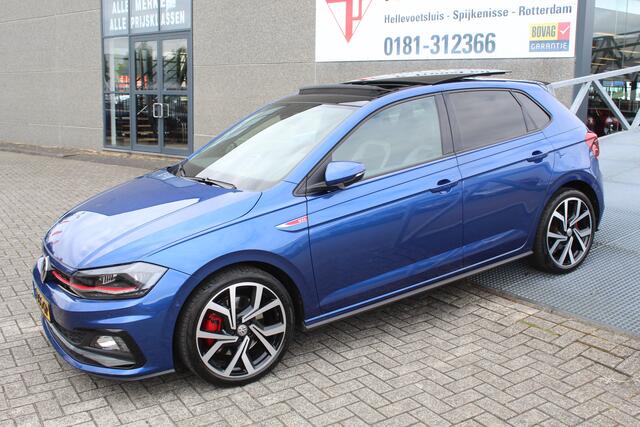 Volkswagen POLO 2.0 TSI GTI Automaat/Panoramadak/Virtueel dashboard/Velours lederen bekleding/Navigatie/Stoelverwarming/Apple carplay/Cruise control adaptief/Spiegels inklapbaar/Parkeer assistent/Climate control/Parkeersensoren voor en achter