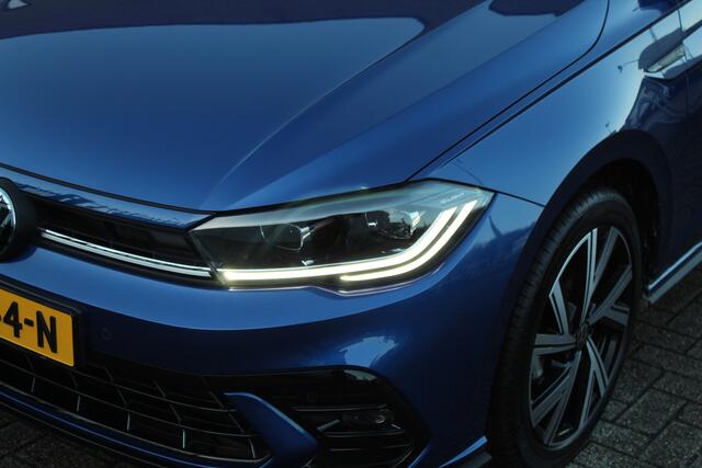 Volkswagen POLO 1.0 TSI R-Line Business 2x R-Line Automaat Navigatie/Virtual cockpit/Adaptive cruise control/Achteruitrijcamera/Parkeersensoren rondom/Apple carplay/Stoelverwarming/LED grill/IQ.light/Climate control/Draadloze telefoonlader/DAB/17''Lichtmetalen velgen.