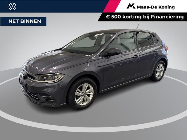 Volkswagen POLO 1.0 TSI 95pk DSG Style · Apple/Android Car Play · Matrix LED · Stoelverwarming · ACC · Sfeerverlichting · Elek. Inklapbare Spiegels ·