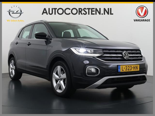 Volkswagen T-Cross 1.0TSI 111PK Automaat Executive-Pack Navi Ecc Adap.Cruise Control Apple Carplay Android Auto Pdc Style Dodehoek detectie Lmv Led Isofix DAB Bluetooth Licht-Regensensor App-Connect 1e Eigenaar Origineel Nederlandse Auto