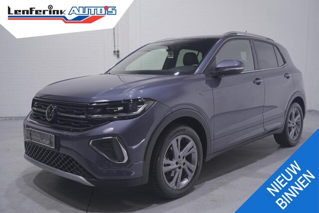 Volkswagen T-Cross 1.5 TSI R-Line Navi 2xR-line PDC v+a Private-glas 17"-LMV Digi-cockpit Carbon-inlegdelen cruise-controle climate-controle Apple Carplay Achteruitrijcamera Stoelverwarming